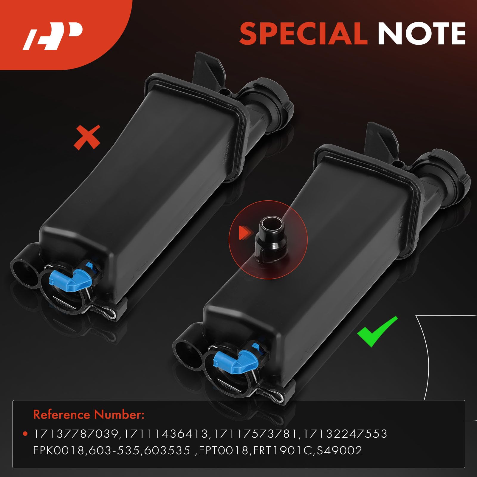 A-Premium reservoir cap and sensor included for easy installation and monitoring