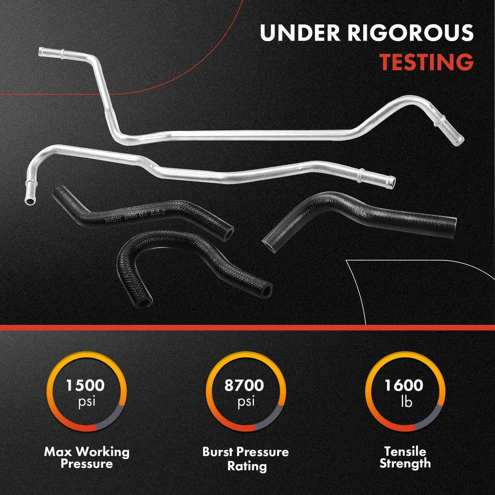 A-Premium power steering return hose view highlights complete assembly