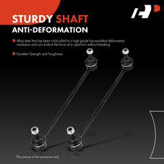 A-Premium front sway bar link pre-greased design speeds installation.