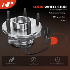 A-Premium pre-greased hub saves time during replacement.