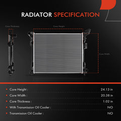 A-Premium radiator assembly side view highlighting robust construction.