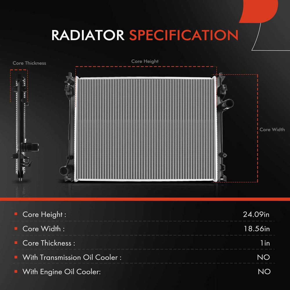 A-Premium radiator side view shows compact thickness for easy installation.
