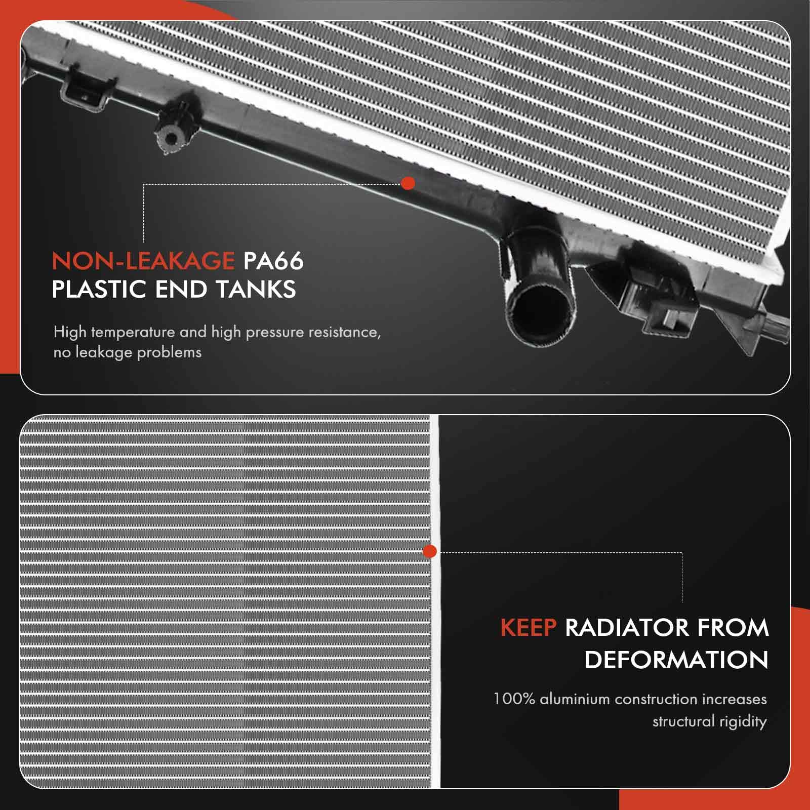 A-Premium radiator reference numbers displayed for easy cross-reference.
