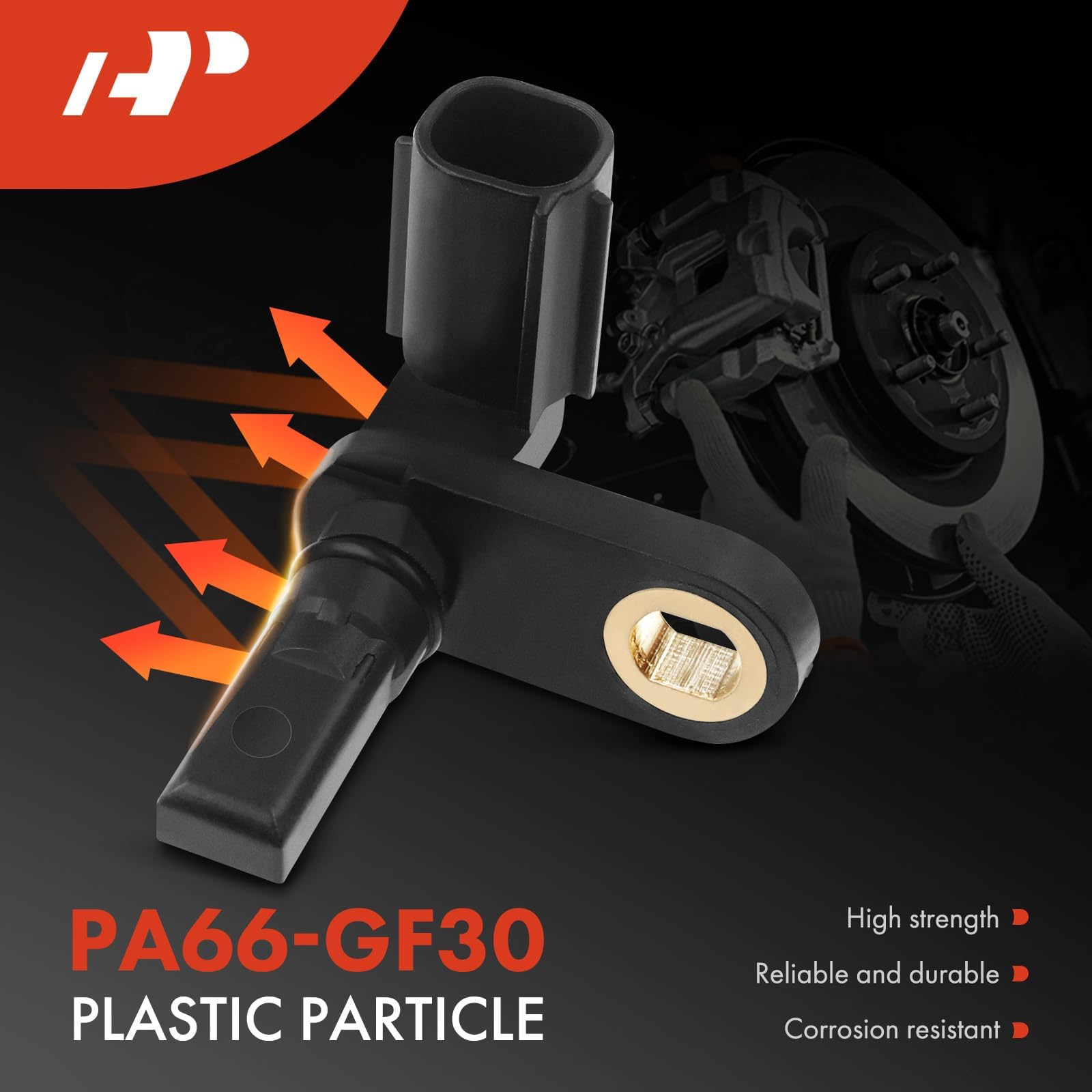 A-Premium rear ABS wheel speed sensor for Hyundai Santa Fe rear-right; ensures reliable ABS data.