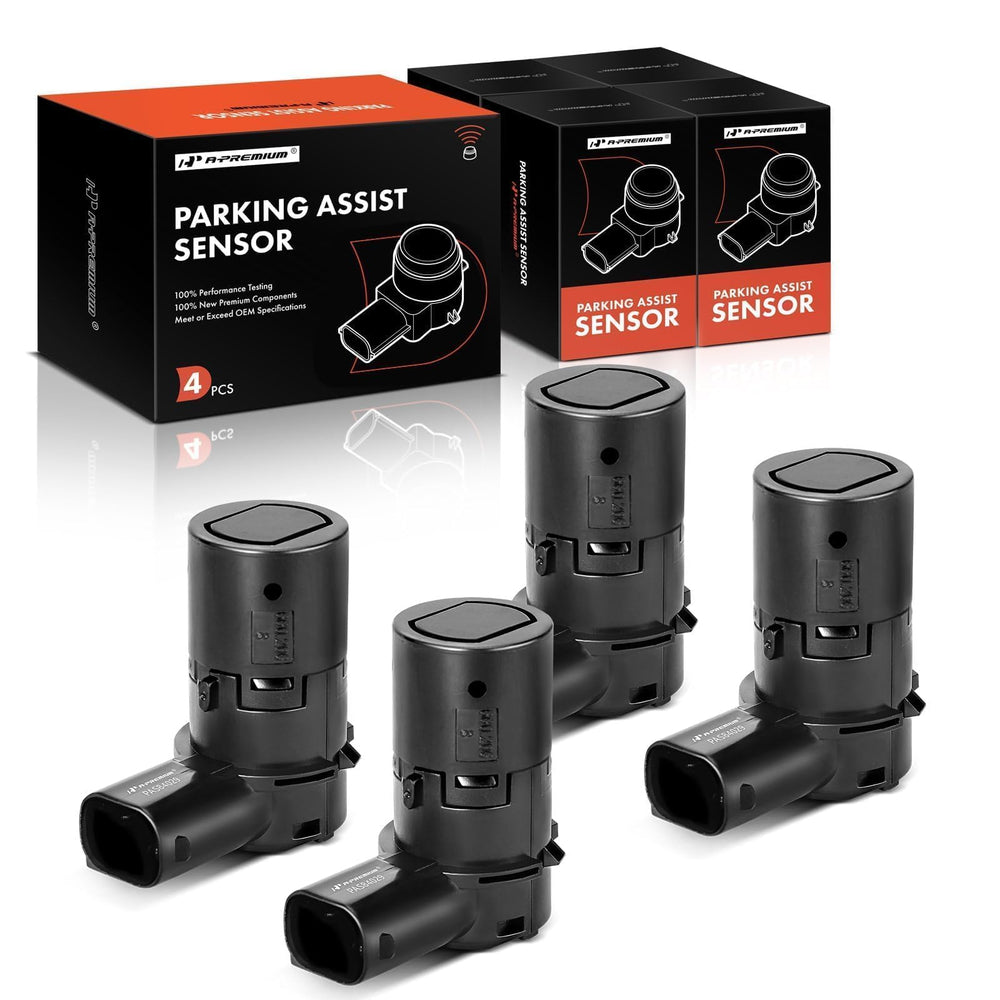 A-Premium rear backup sensor 4pc kit close-up for safer parking.