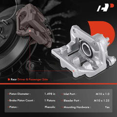 A-Premium rear brake caliper with bracket for Honda CR-V right side, reliable fit