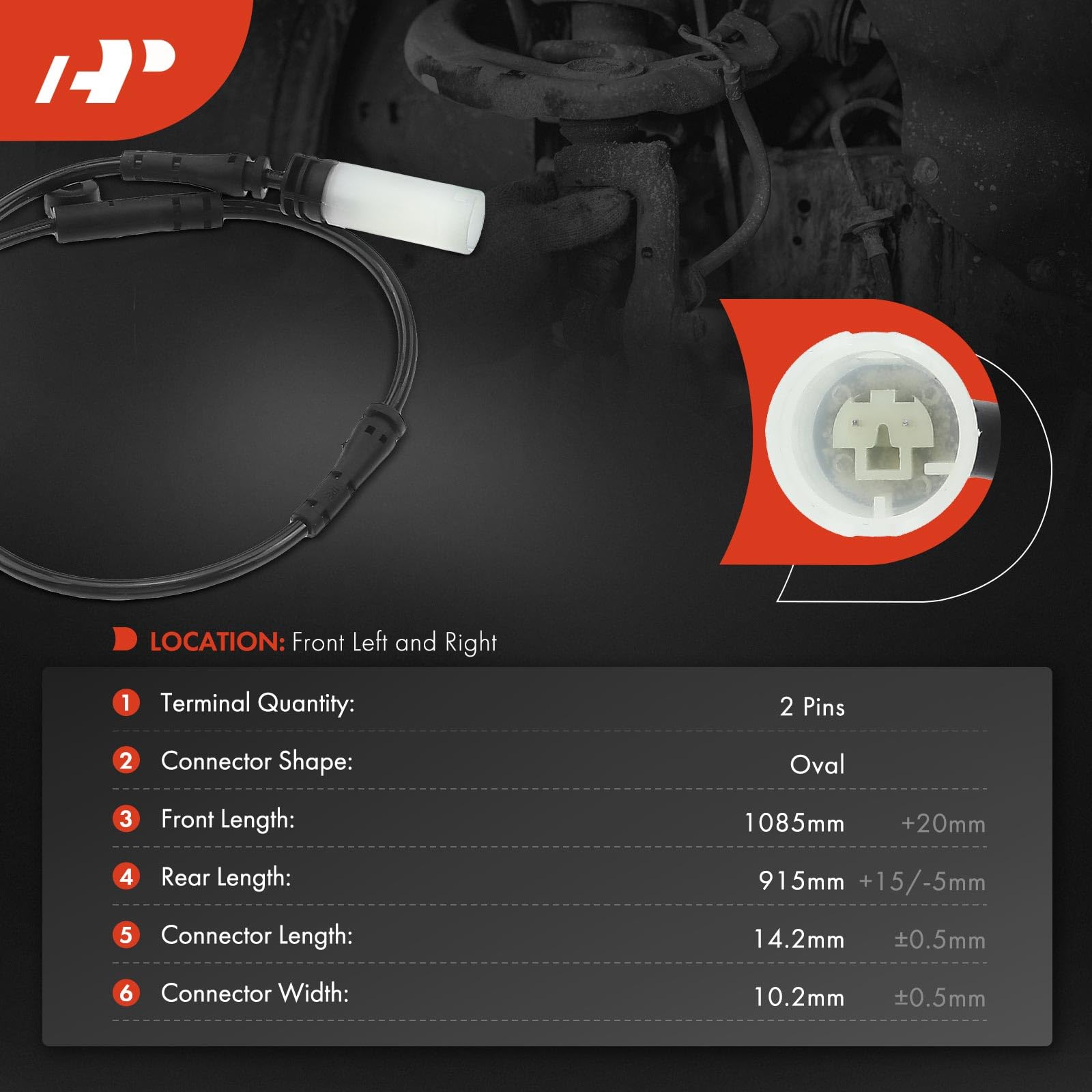 A-Premium rear brake pad sensor kit for BMW, reliable wear warning.