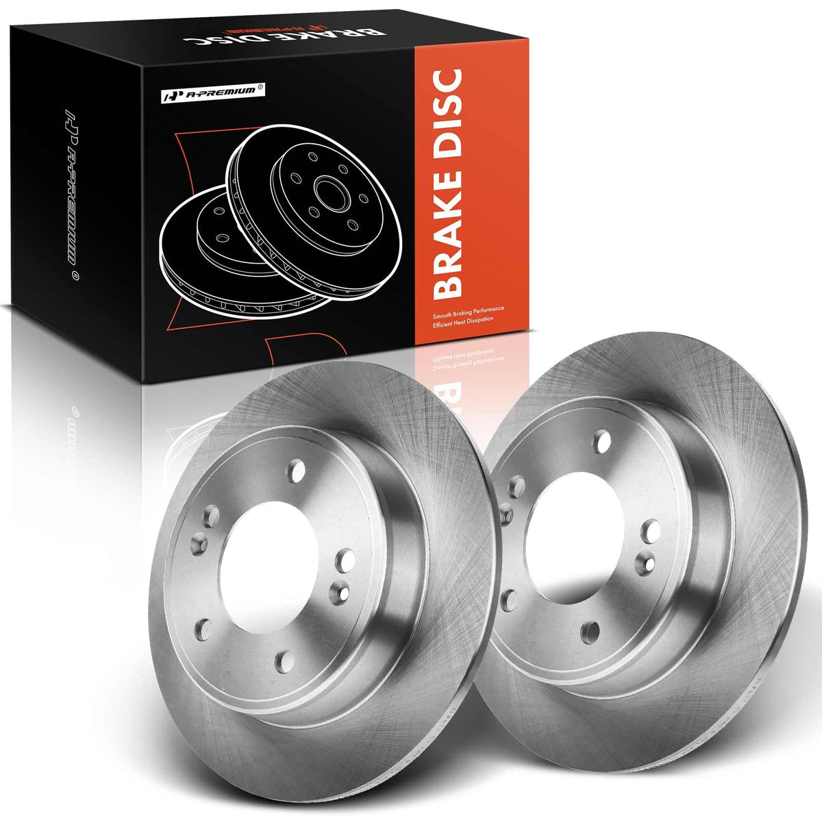 A-Premium rear rotor for Elantra 2011-2012 left enhances braking response and rust resistance.