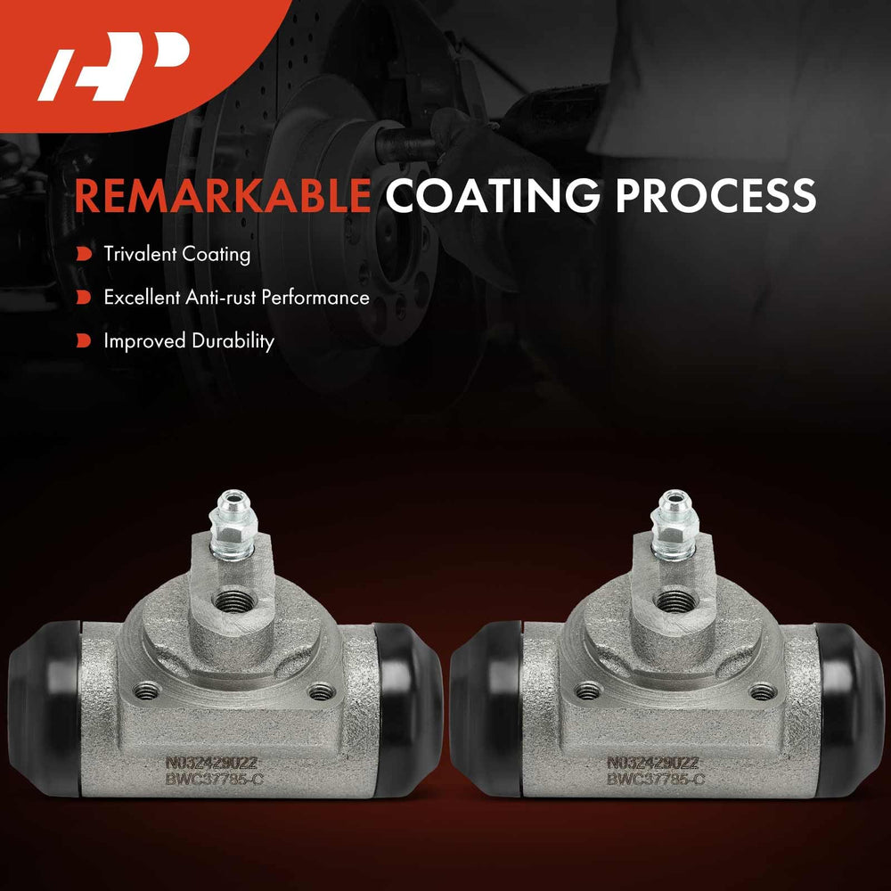 A-Premium cast iron body highlights durable construction for long-lasting braking