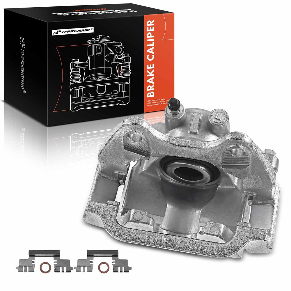 A-Premium rear left caliper assembly with bracket ready for installation