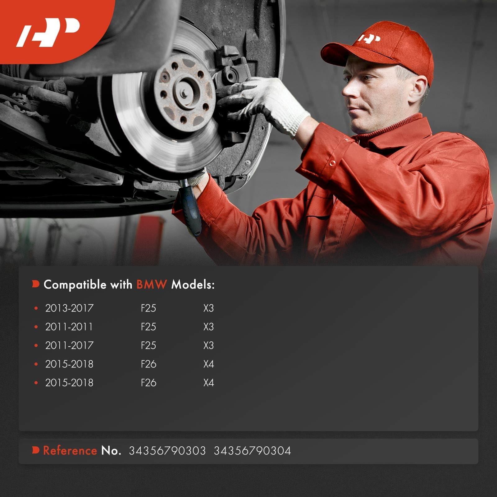 A-Premium rear-left brake wear sensor providing reliable wear signaling.