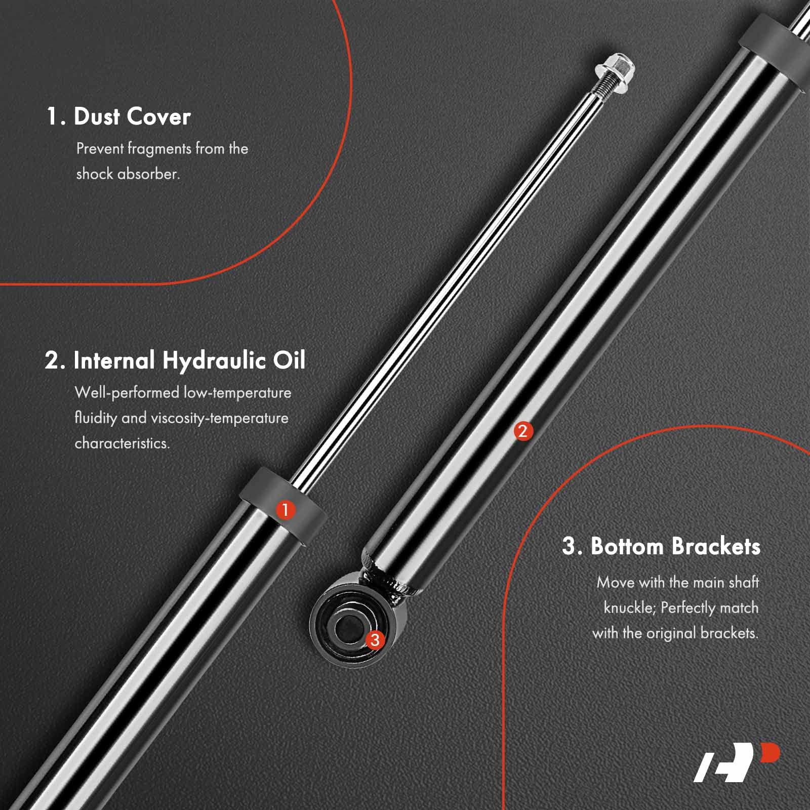A-Premium rear-pair struts for Mazda 3 provide balanced suspension