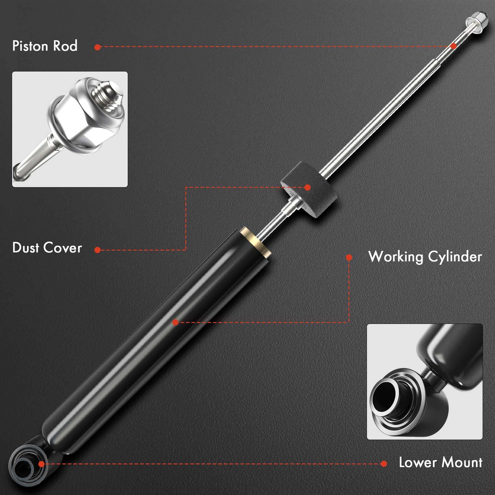 A-Premium rear-right strut for Mazda 3 enhances handling