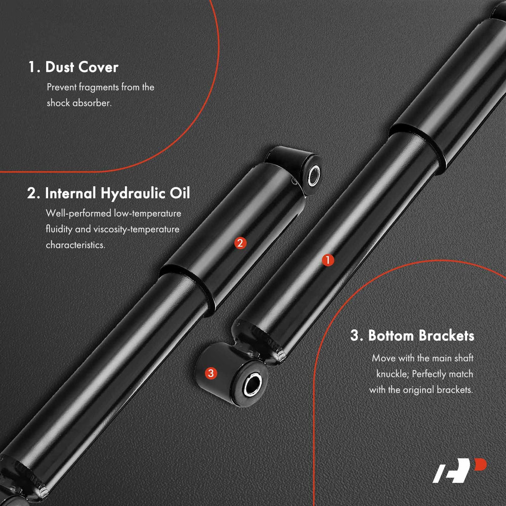 A-Premium rear shock absorber for Town & Country 2008–2010 left side, smooth ride.