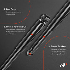 APremium rear shocks for GMC Sierra 1500 promote controlled handling on rough pavement
