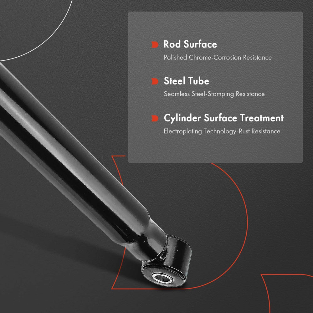APremium rear shocks for Ram 2500 support heavier loads with steady stability