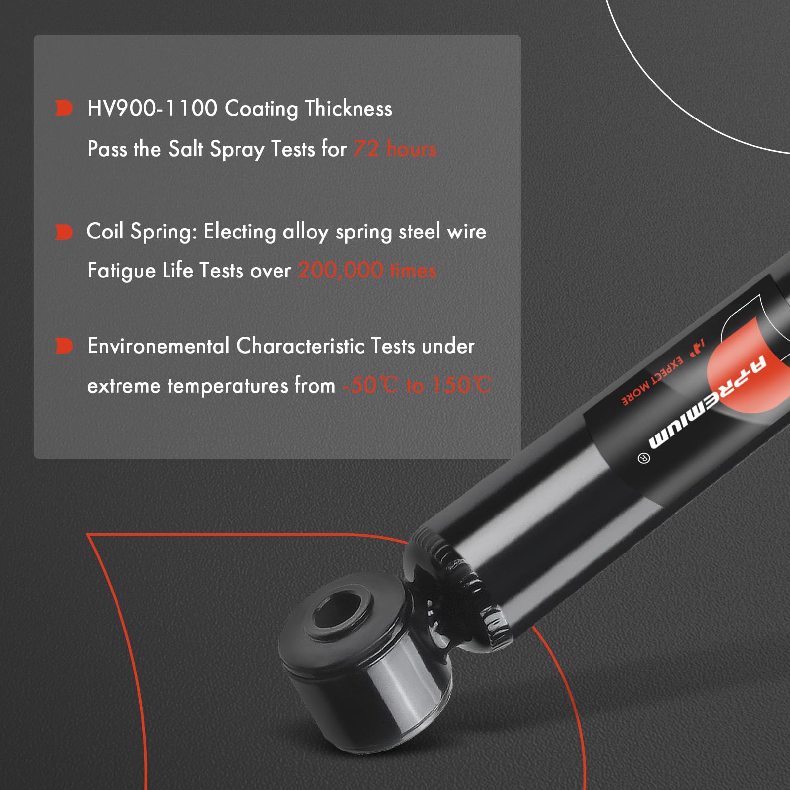A-Premium rear suspension hardware close-up