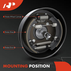 A-Premium rear wheel cylinder for Honda Civic Hybrid demonstrates even brake distribution