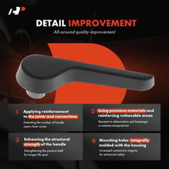 Installed driver side recliner handle from A-Premium, black finish, smooth operation