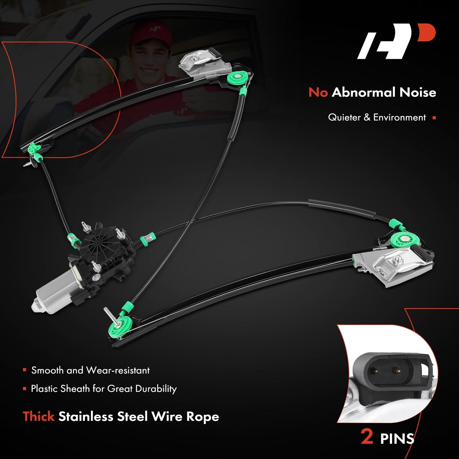 Reference 748-472 compatibility ensures correct fit in Corvette window system.
