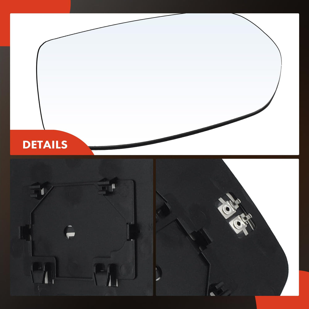 A-Premium replacement mirror glass with backing plate delivers direct fit for HR-V.
