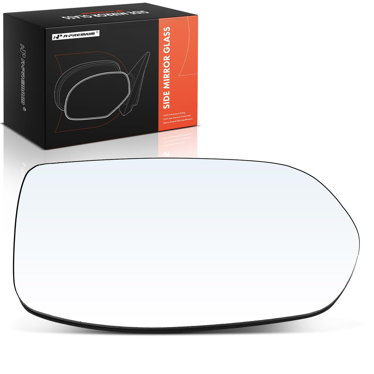 A-Premium right passenger-side heated mirror glass with backing plate for CR-V 2012-2016.