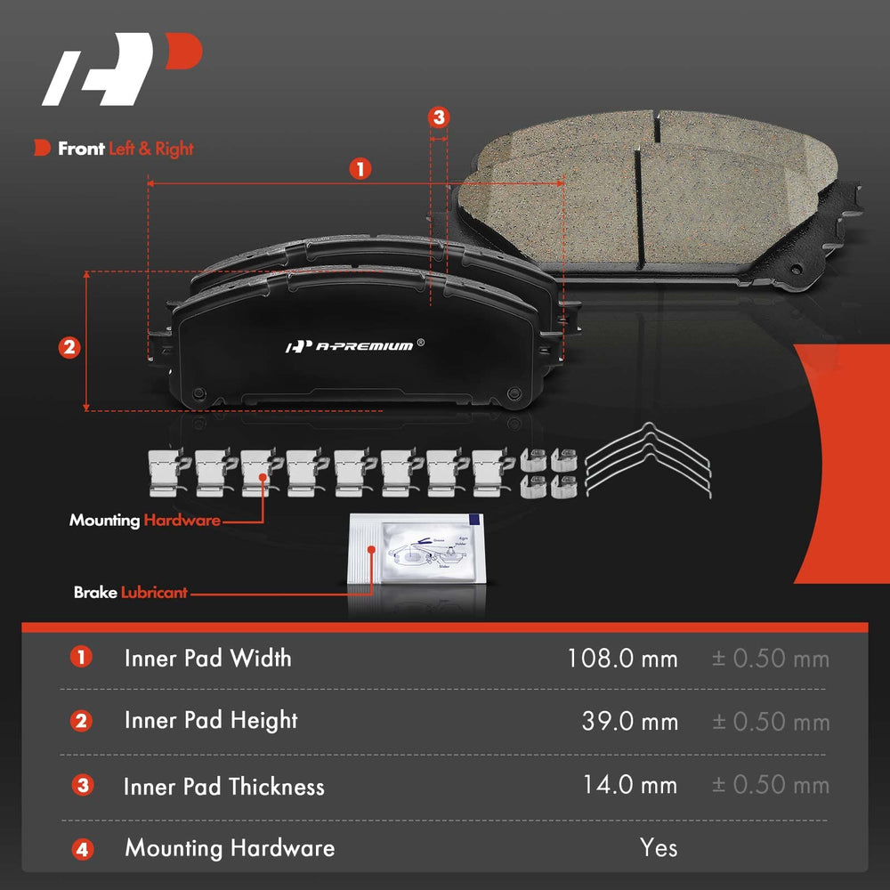 A-Premium pads endure 72-hour salt spray for harsh conditions.