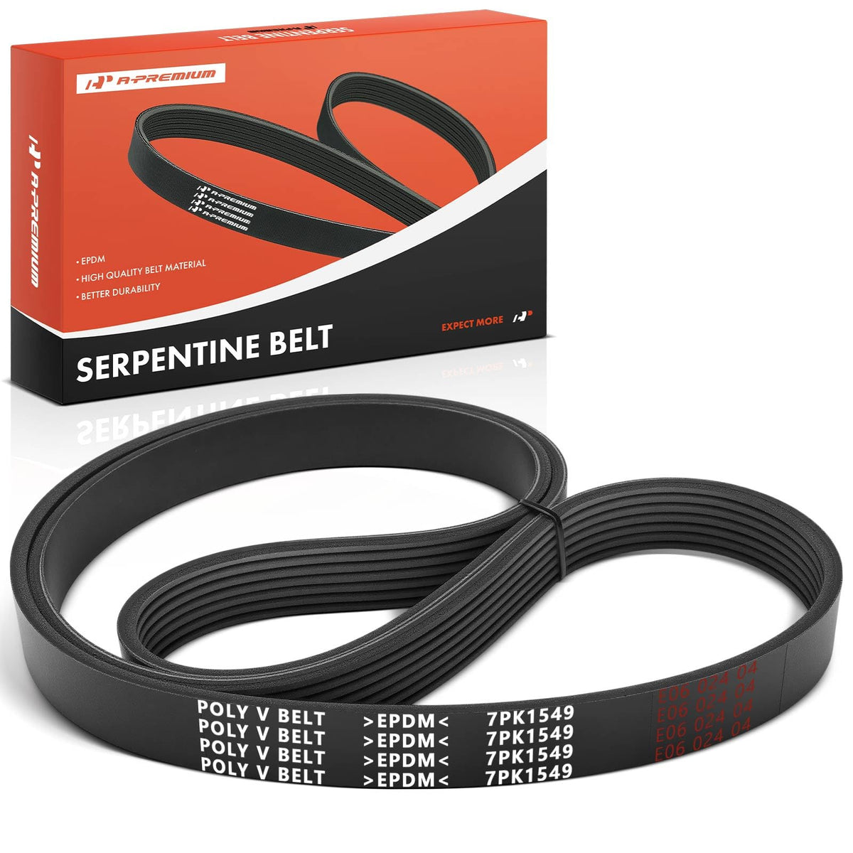 APremium serpentine belt 61.02-inch length suits V6 engines with stable performance