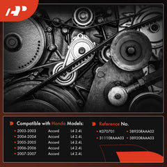 A-Premium serpentine belt cross-section design K highlights precise tension control.