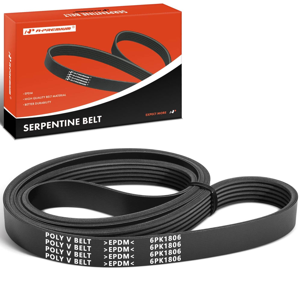 A-Premium serpentine belt for Nissan Rogue 71.18-inch fit, supports reliable engine power.