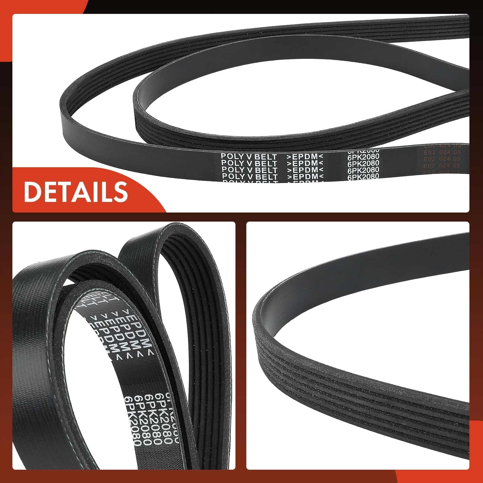 A-Premium belt label; compatible with key Ford and GM lines