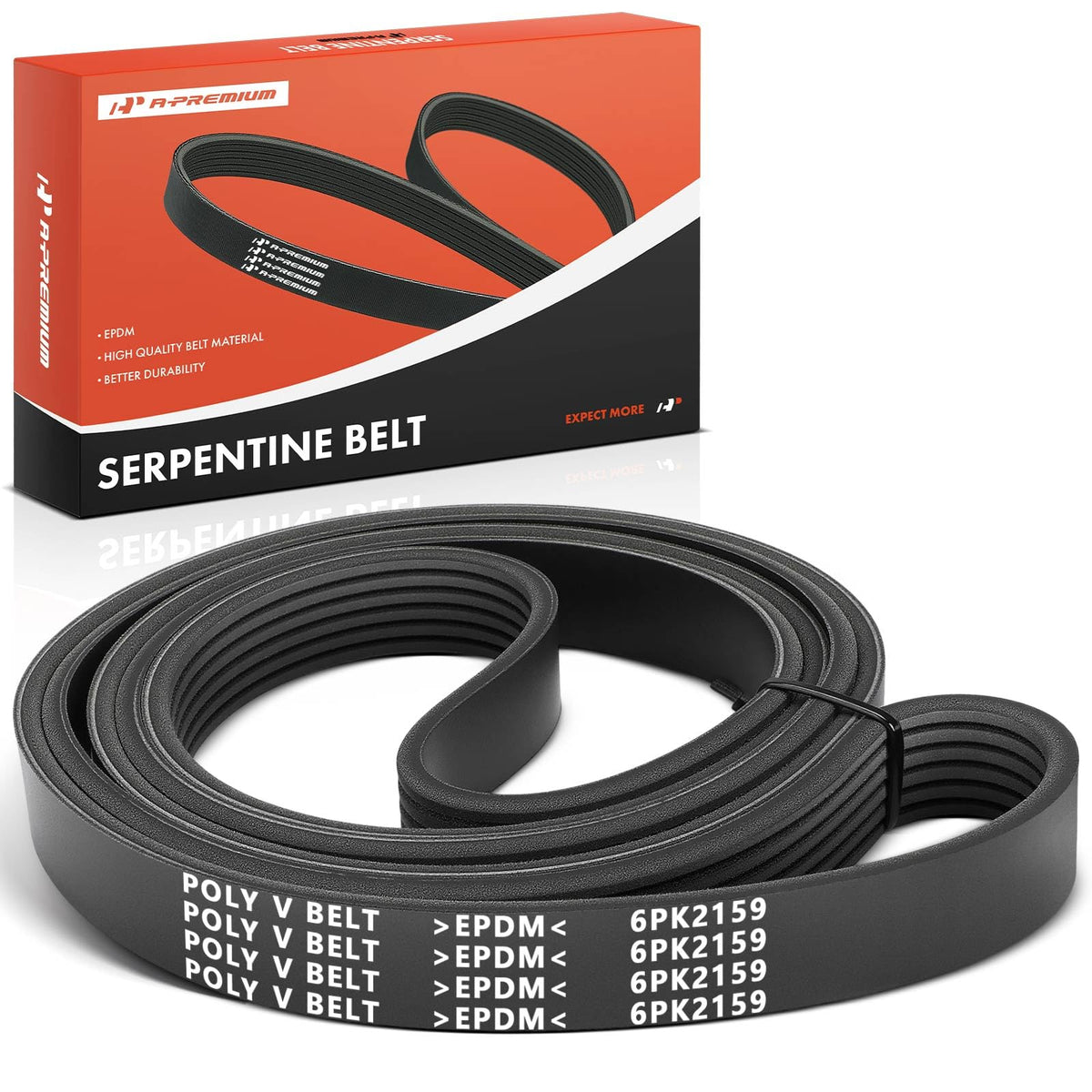 A-Premium serpentine belt, 85.08 inch length, precise fit for engine drive