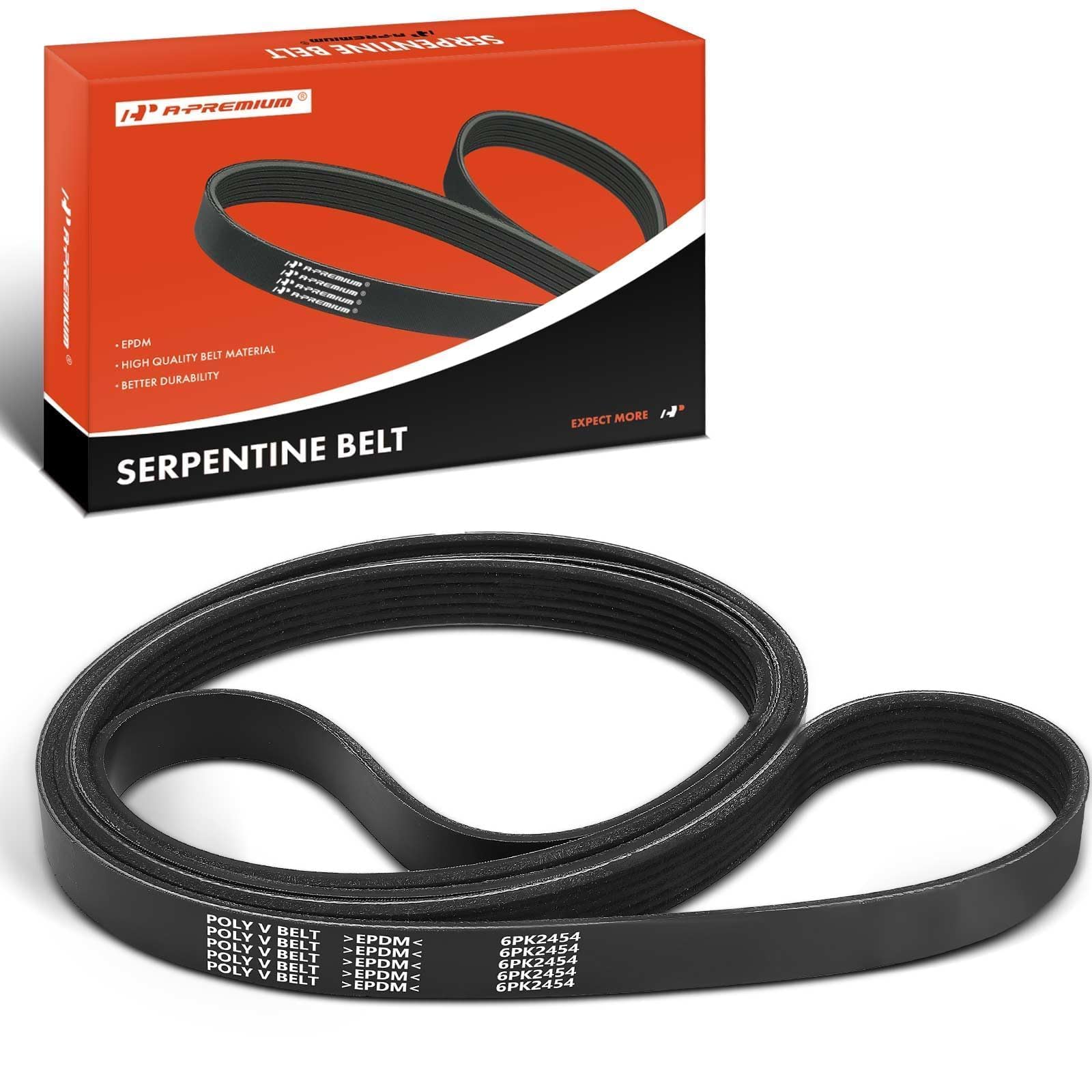 A-Premium serpentine belt 96.61-inch fitment guide for compatible vehicles.