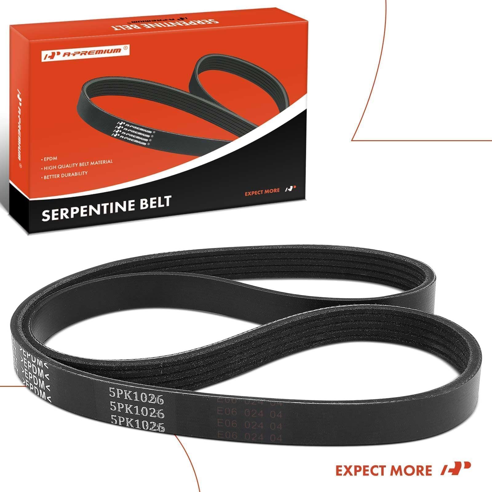 A-Premium branding on belt packaging reinforcing quality and reliability.