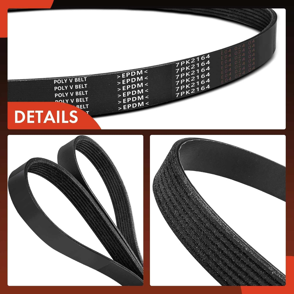A-Premium belt polyester cord close-up indicating reinforced construction