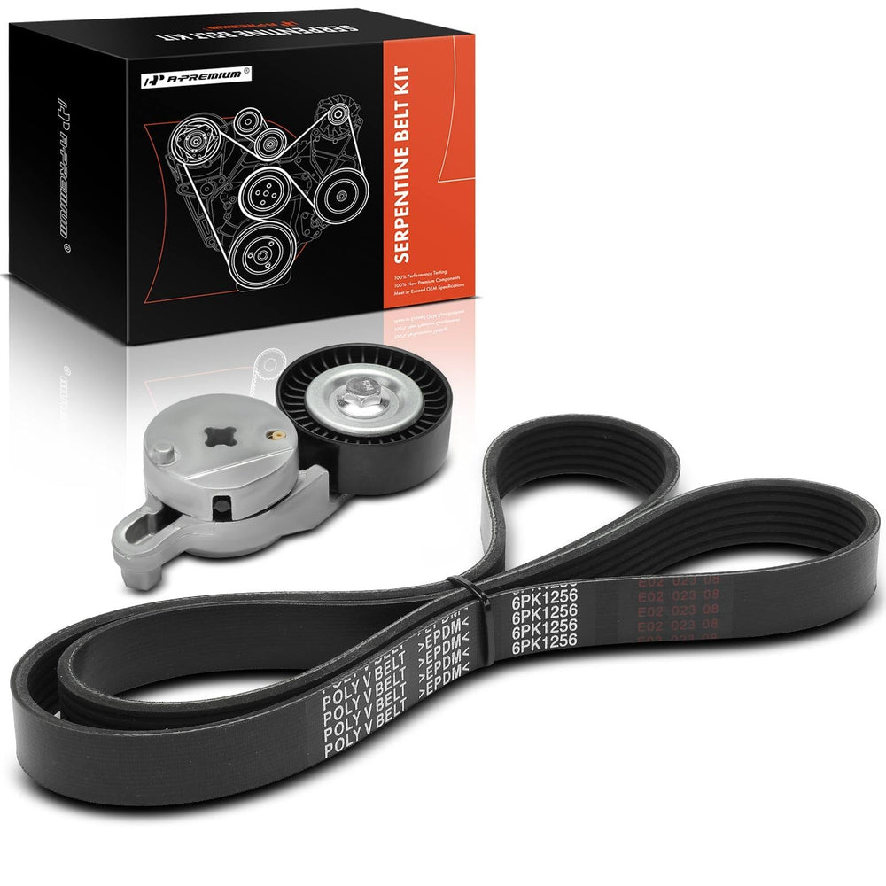 A-Premium serpentine belt drive kit front view for reliable replacement