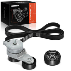 A-Premium serpentine belt drive kit tensioner close-up for reliable tension
