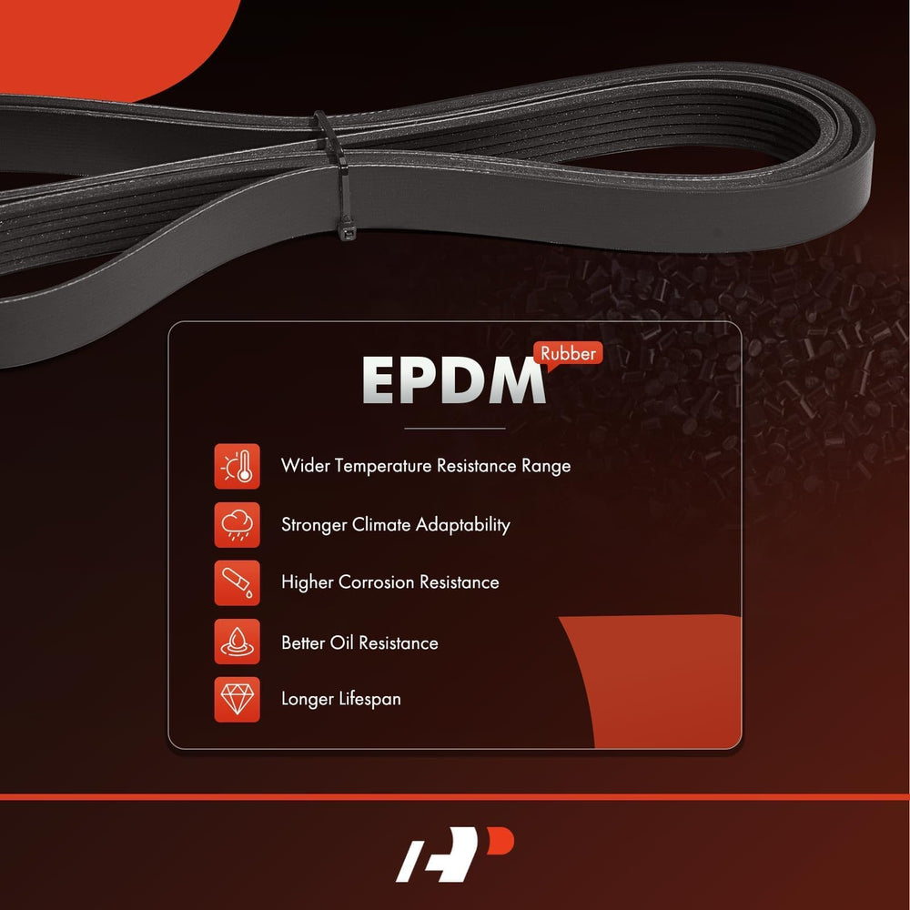 A-Premium serpentine belt EPDM material for high temperature resistance