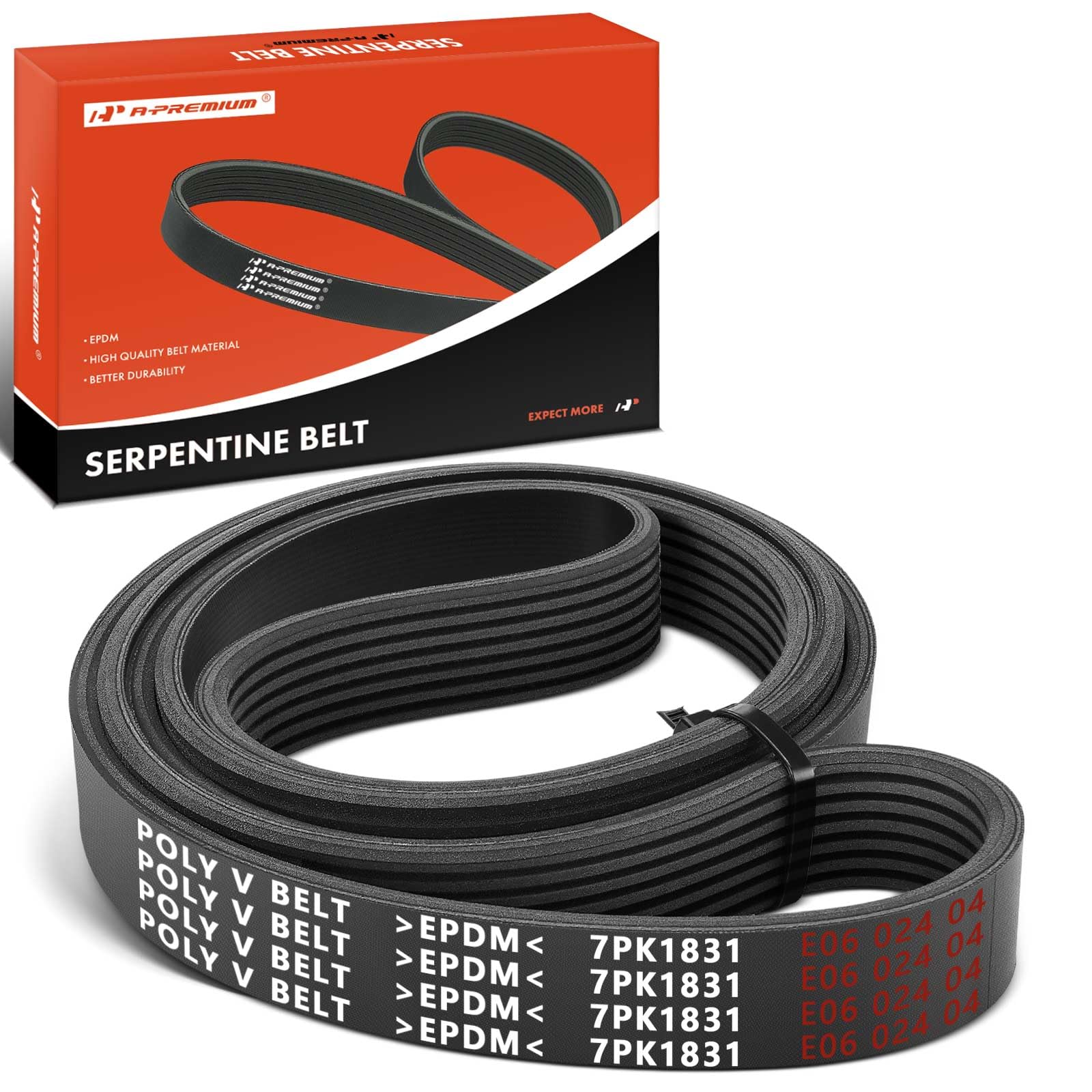 A-Premium serpentine belt for Honda Accord 2008–2012 with EPDM durability