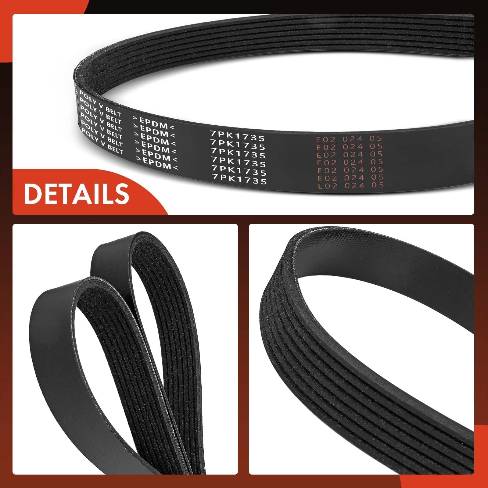 A-Premium belt top width 0.947 inches for stable alignment