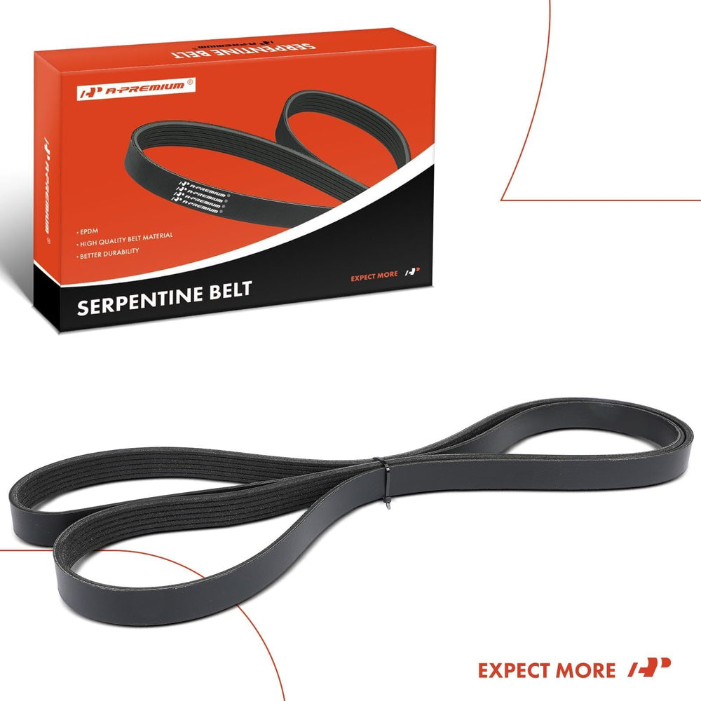 Warranty badge for A-Premium serpentine belt offering one-year coverage