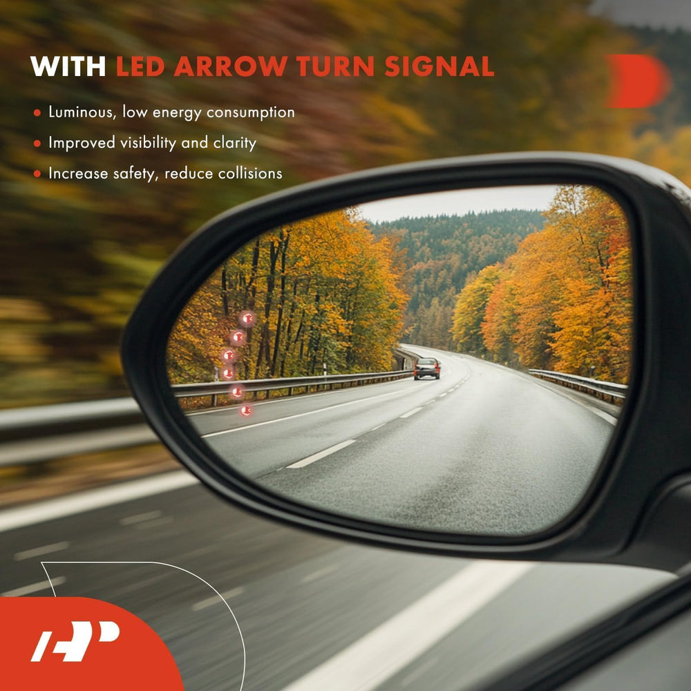 A-Premium side-glass assembly showcased on a durable exterior mirror.