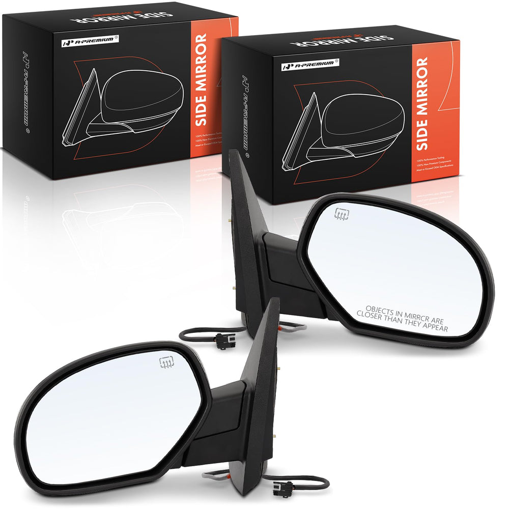 A-Premium front-left mirror for Chevy/GMC improves visibility for safer lane changes.