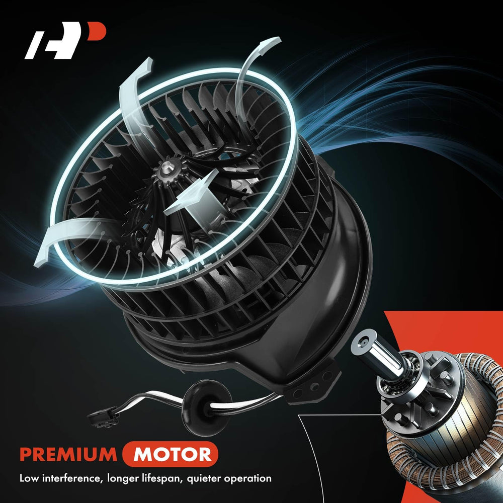 Silicon steel core and robust construction on A-Premium blower motor