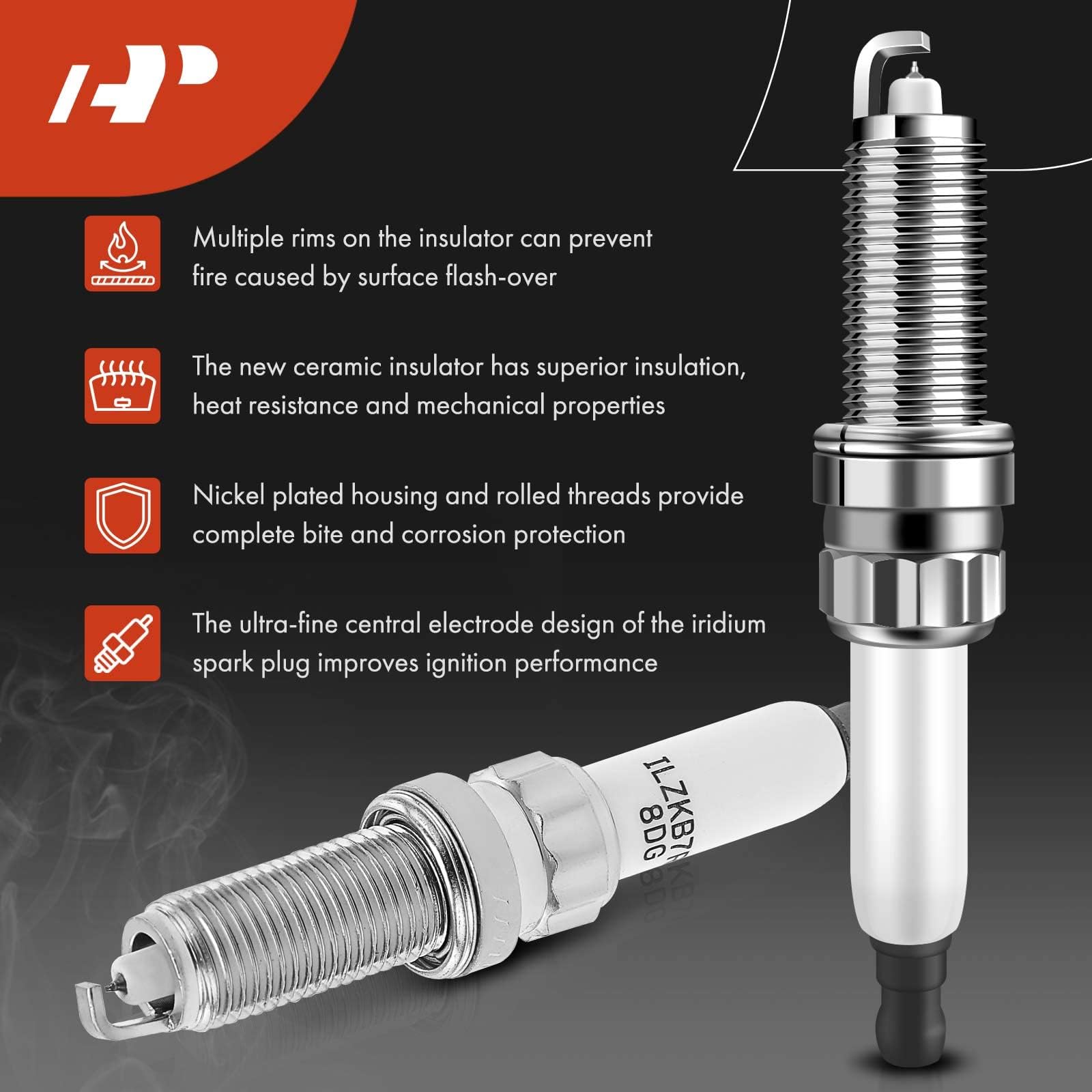 A-Premium spark plug and coil kit packaging with reference codes visible.