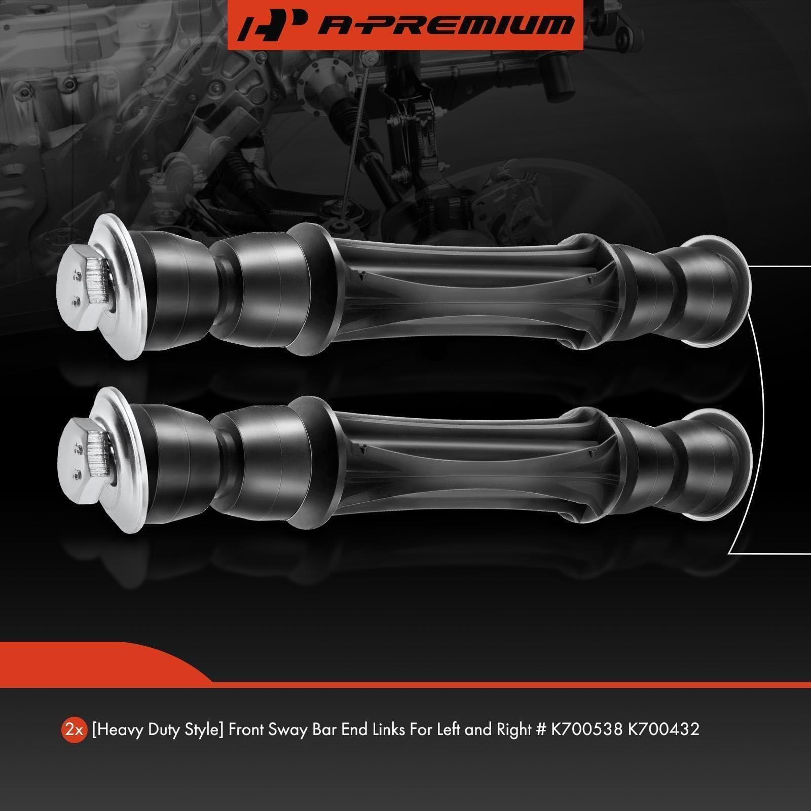 A-Premium stabilizer link closeup shows rugged metal construction