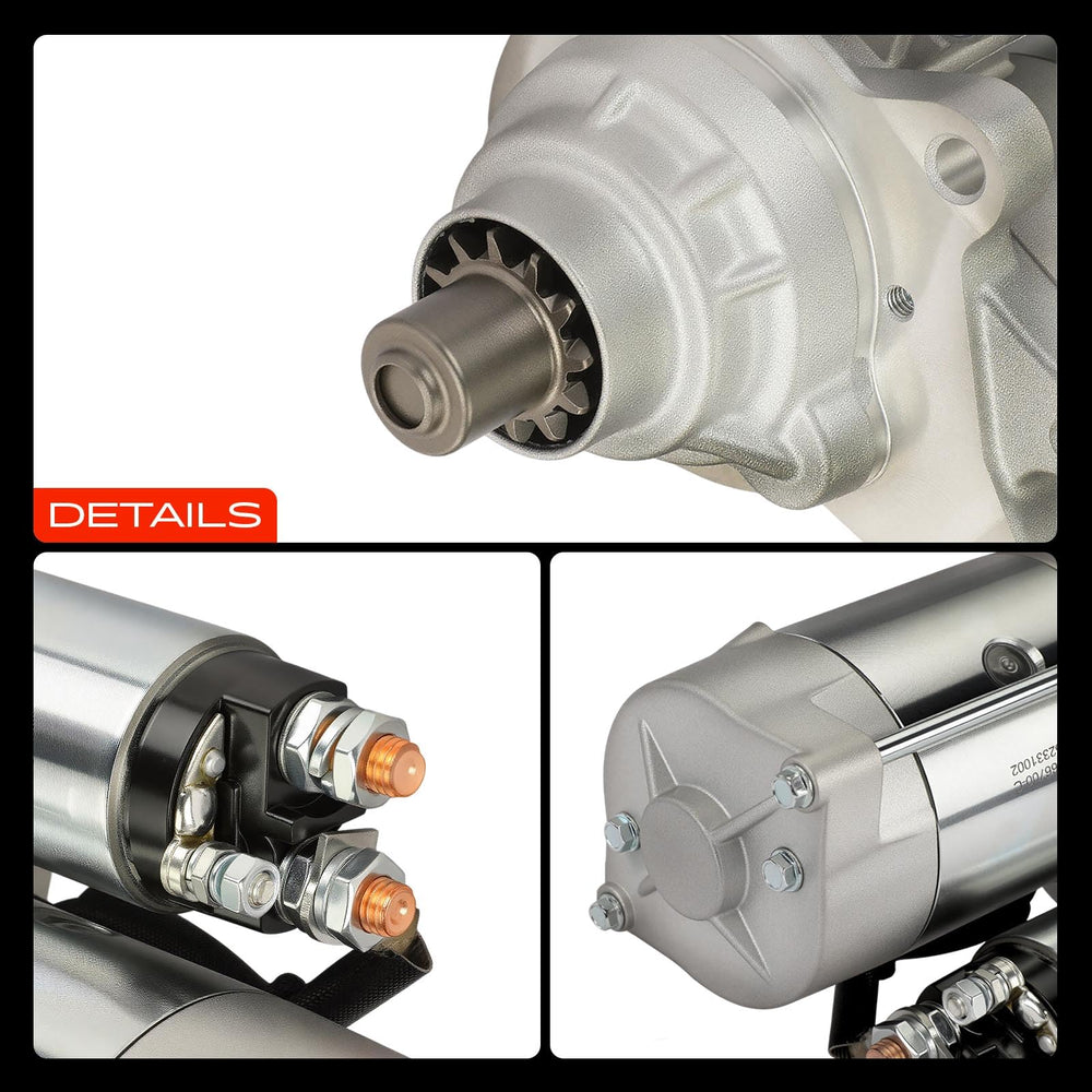 APremium branding on starter motor collar for trust and reliability