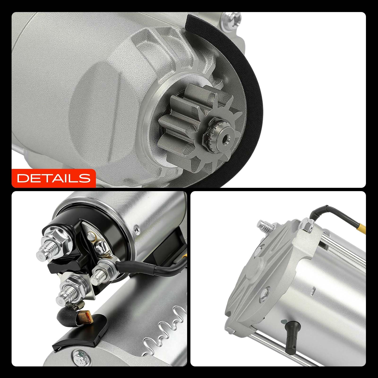 A-Premium starter motor installed in engine bay showing fitment
