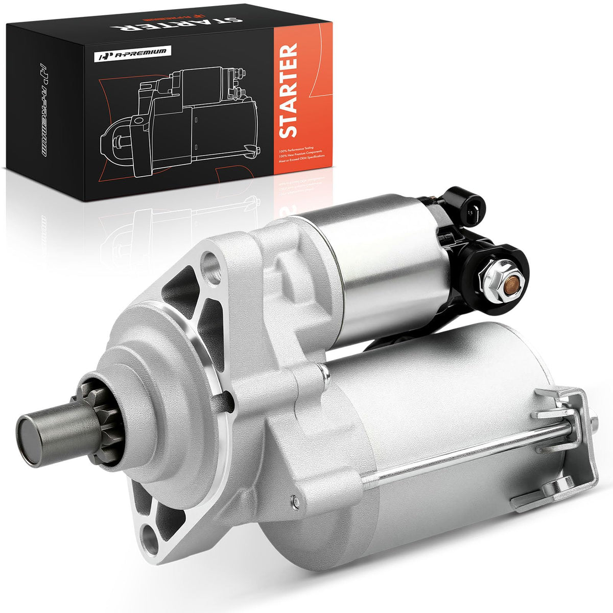 A-Premium starter motor for Honda Civic EL front view highlighting robust build for reliable starts