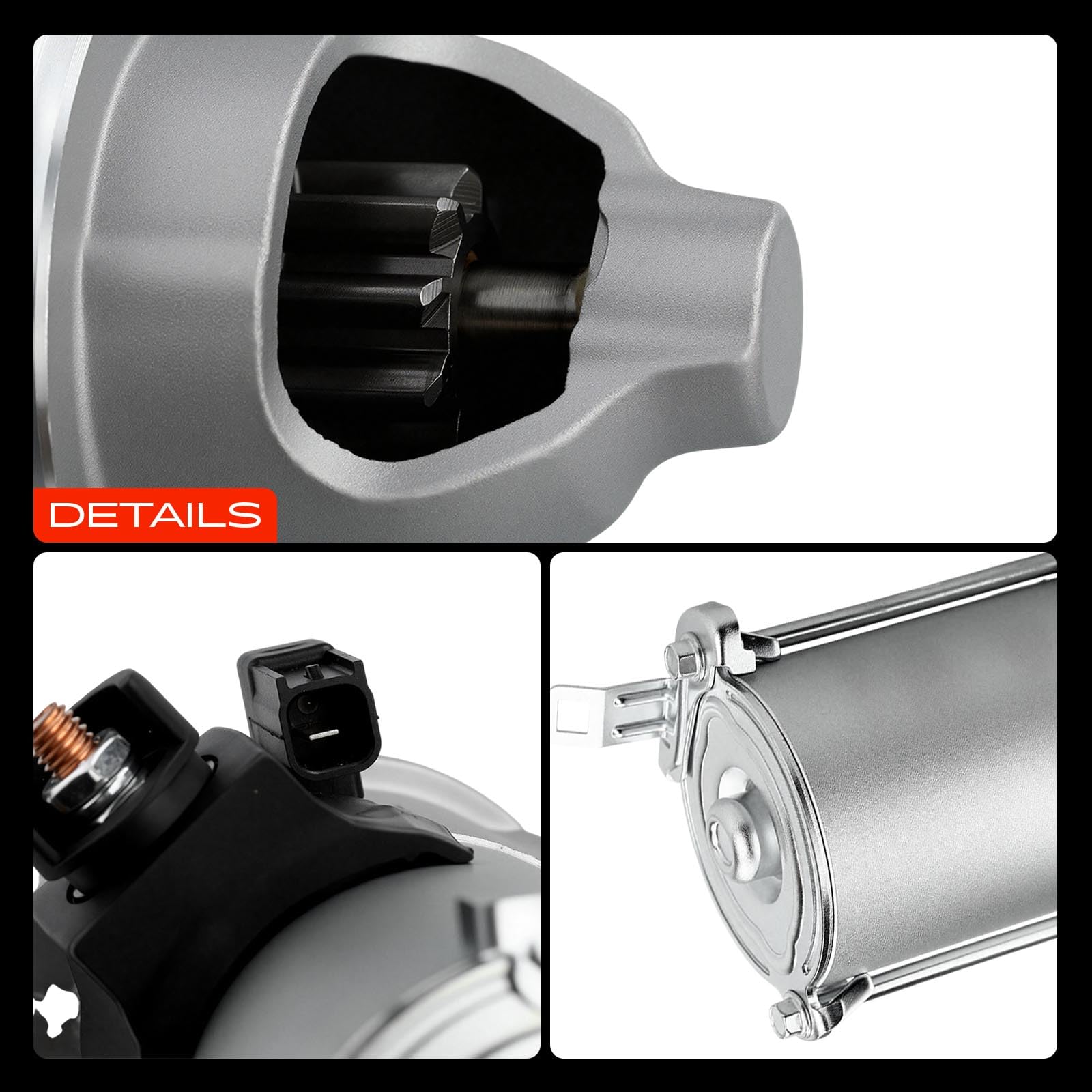A-Premium installation-ready starter motor suitable for multiple Honda and Acura models.